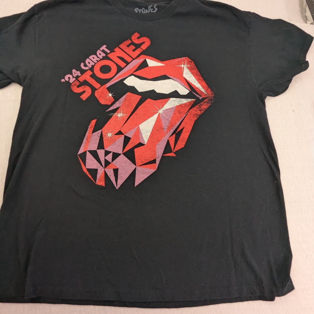 The Rolling Stones Hackney Diamonds 2024 Concert Merch Tshirt Double Sided Large
